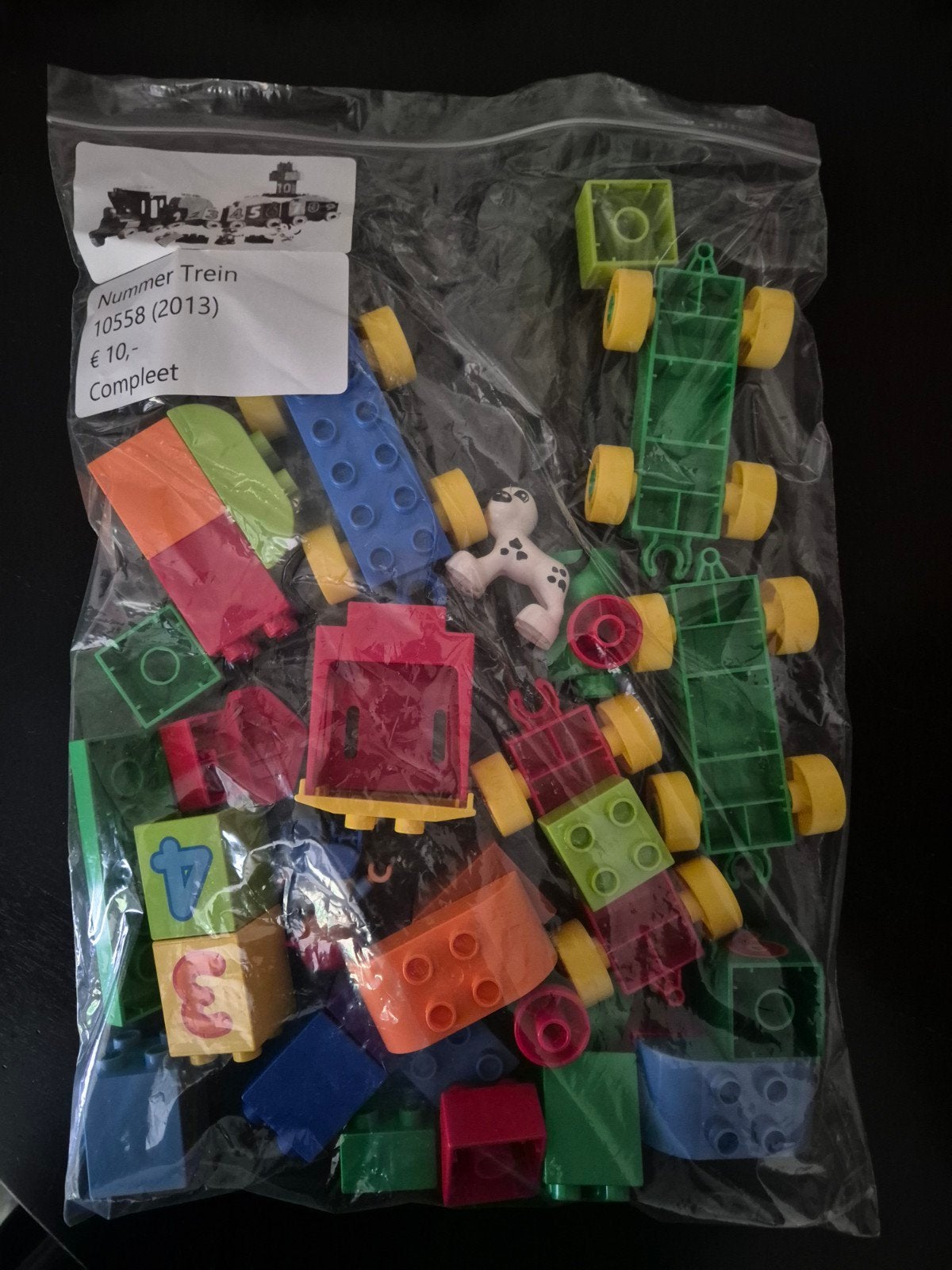 LEGO DUPLO nummer trein 10558, Ophalen of Verzenden, Zo goed als nieuw