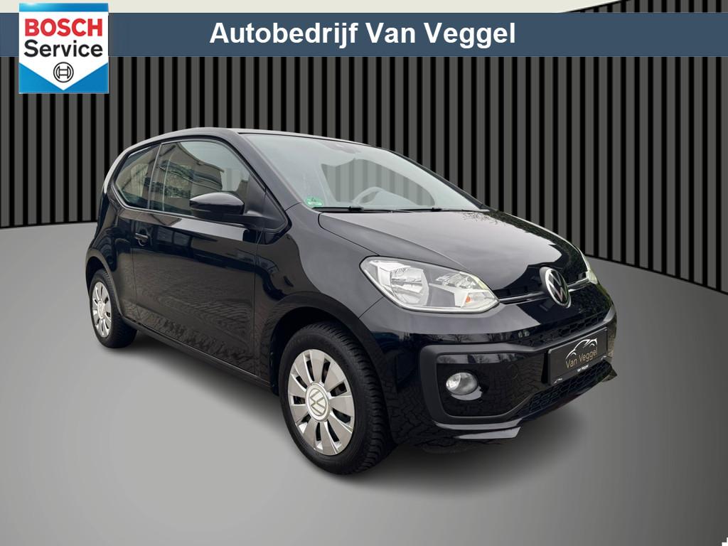 Volkswagen up! 1.0 airco, stoelverw, elek ramen (bj 2021), Voorwielaandrijving, Stof, Gebruikt, 4 stoelen