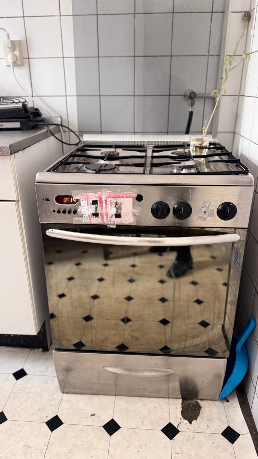 Etna fornuis met oven - Goede kwaliteit, Ophalen, Gebruikt, 4 kookzones, Gas