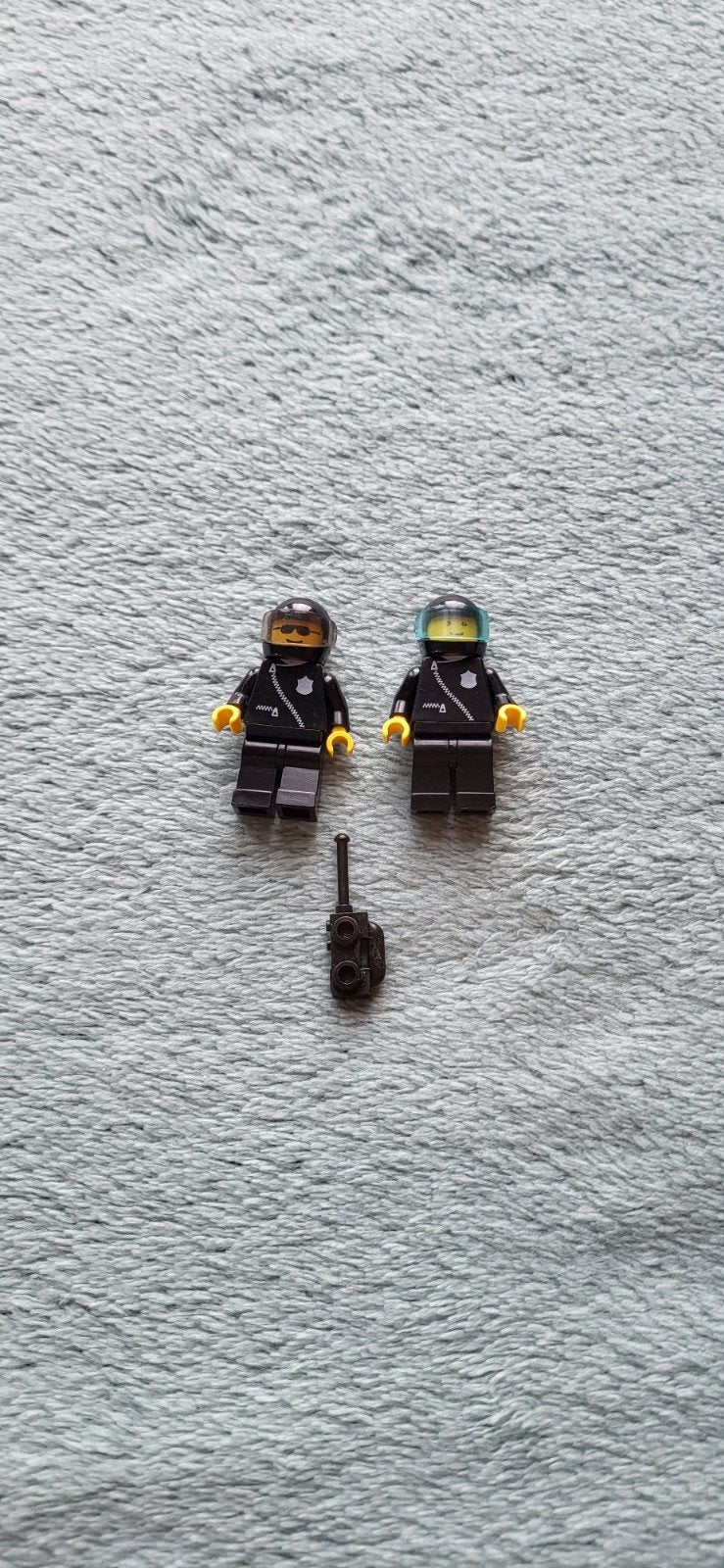 Lego Brandweer poppetjes + helm + visier + portofoon., Ophalen of Verzenden, Zo goed als nieuw, Minifiguur, Lego