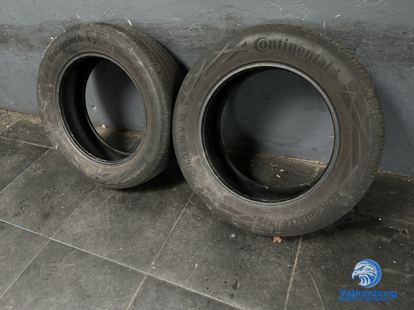 6mm! Zomerbanden 225/60R18 Continental EcoContact 6, 18 inch, Gebruikt, -, -