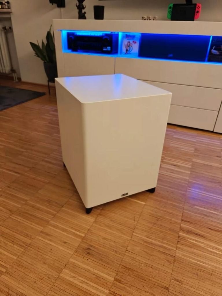 Nubert nuSub XW-900 Subwoofer Wit, Subwoofer, Inclusief kabels, Refurbished, Ophalen of Verzenden