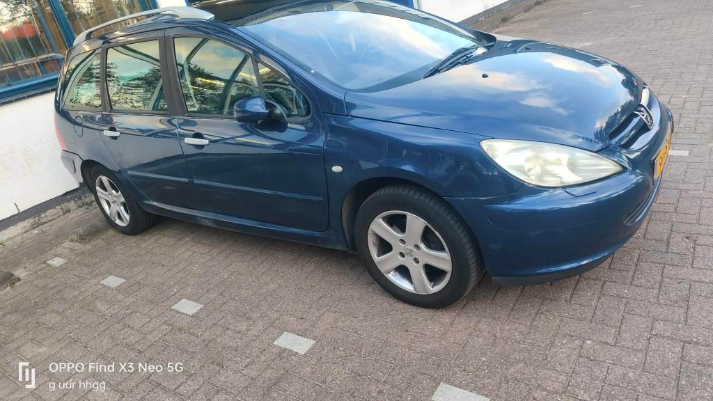Peugeot 307 2.0 16V SW AUT 2003 Blauw, Ophalen, Gebruikt