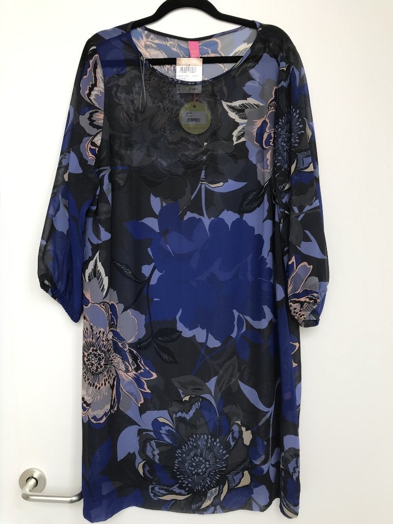 NIEUW KYRA tuniek FIMO grey kobaltblauw 44, Kleding | Dames, Blauw, Maat 42/44 (L), Nieuw, Ophalen of Verzenden