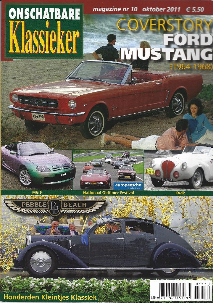 Onschatbare Klassieker reportage Ford Mustang, Ophalen of Verzenden, Gelezen, Ford