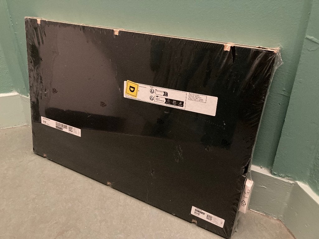 2 Planken Ikea Utrusta 40x60cm zwartgrijs, Huis en Inrichting, Keuken | Keukenelementen, Ophalen, Zwart, 50 tot 100 cm, Zo goed als nieuw