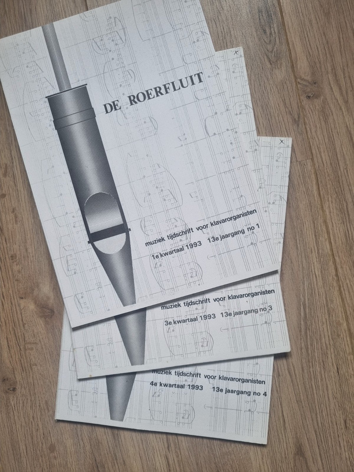 Klavarskribo, De Roerfluit 1993 1,3,4, Muziek en Instrumenten, Orgel, Klassiek, Ophalen of Verzenden, Zo goed als nieuw
