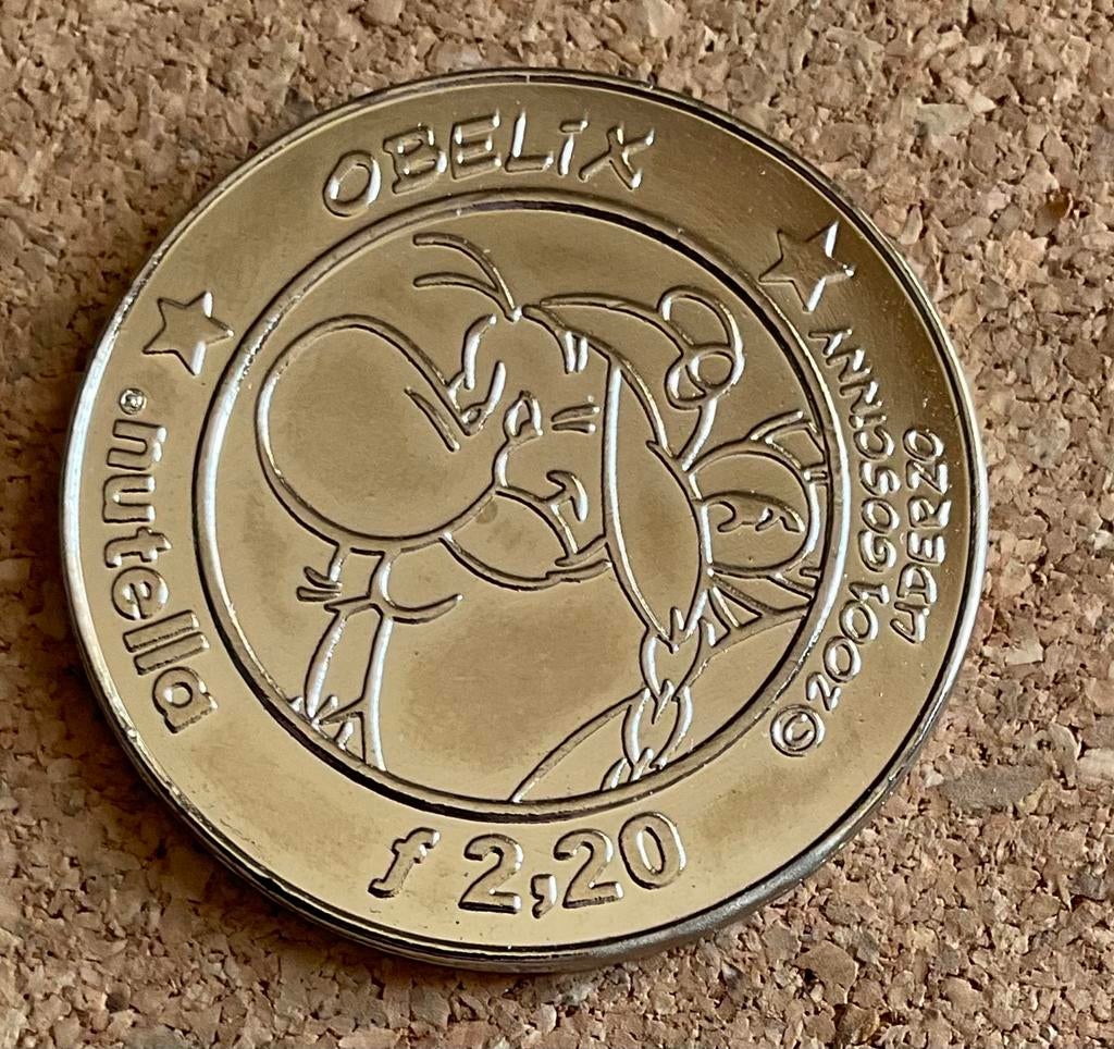 Penning - Nederland Nutella 1 Nutell Euro 2001 Obelix, Ophalen of Verzenden, Overige materialen