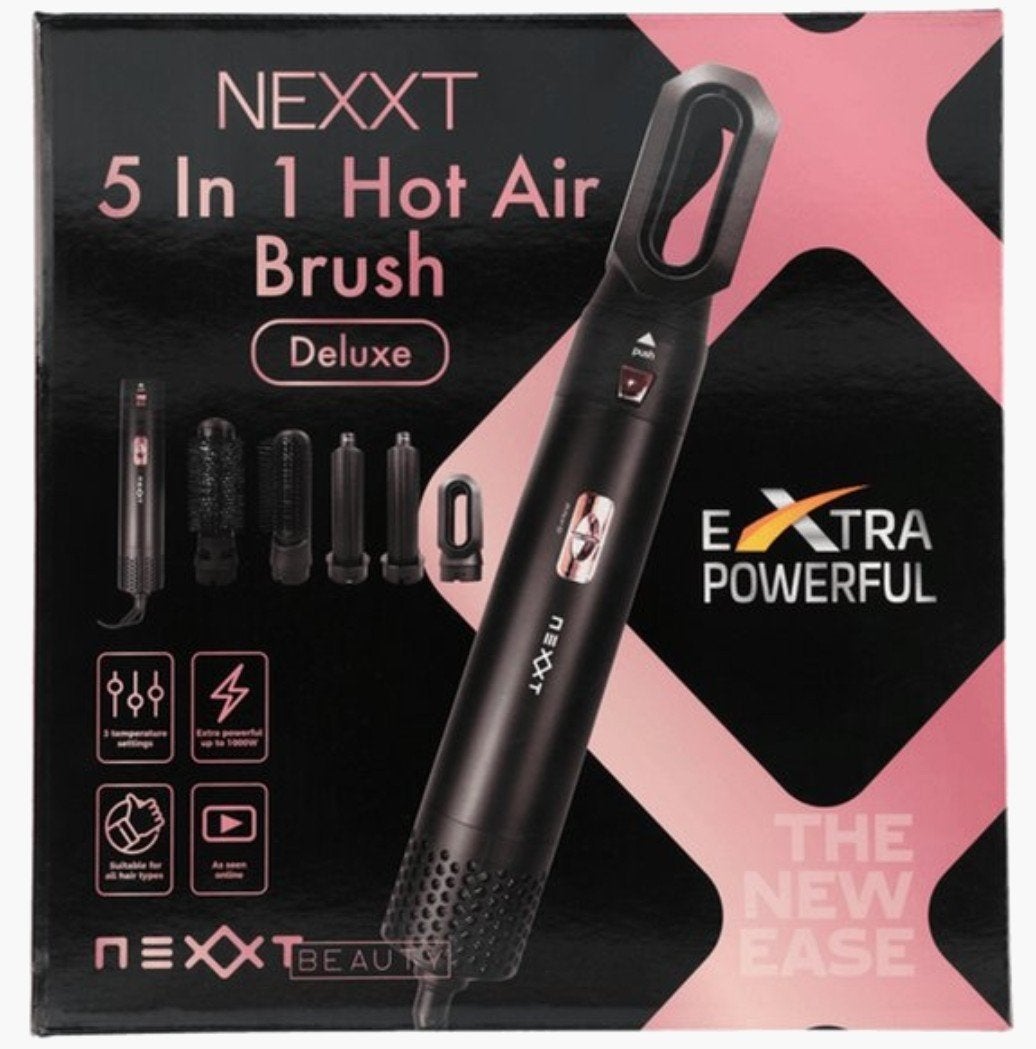 NEXXT 5-in-1 Heteluchtborstel Deluxe, Ophalen of Verzenden, Nieuw, Haarverzorging