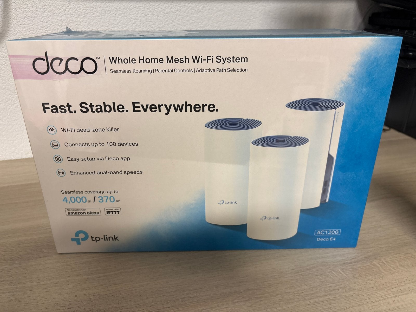 TP-Link Deco E4 AC1200 Whole Home Mesh Wi-Fi Systeem, Ophalen of Verzenden, Nieuw, Router