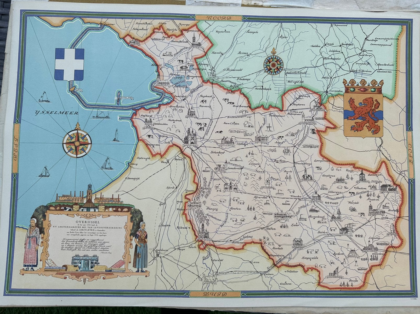 Oude provincie kaarten, Boeken, Gelezen, Voor 1800, Ophalen of Verzenden, Landkaart