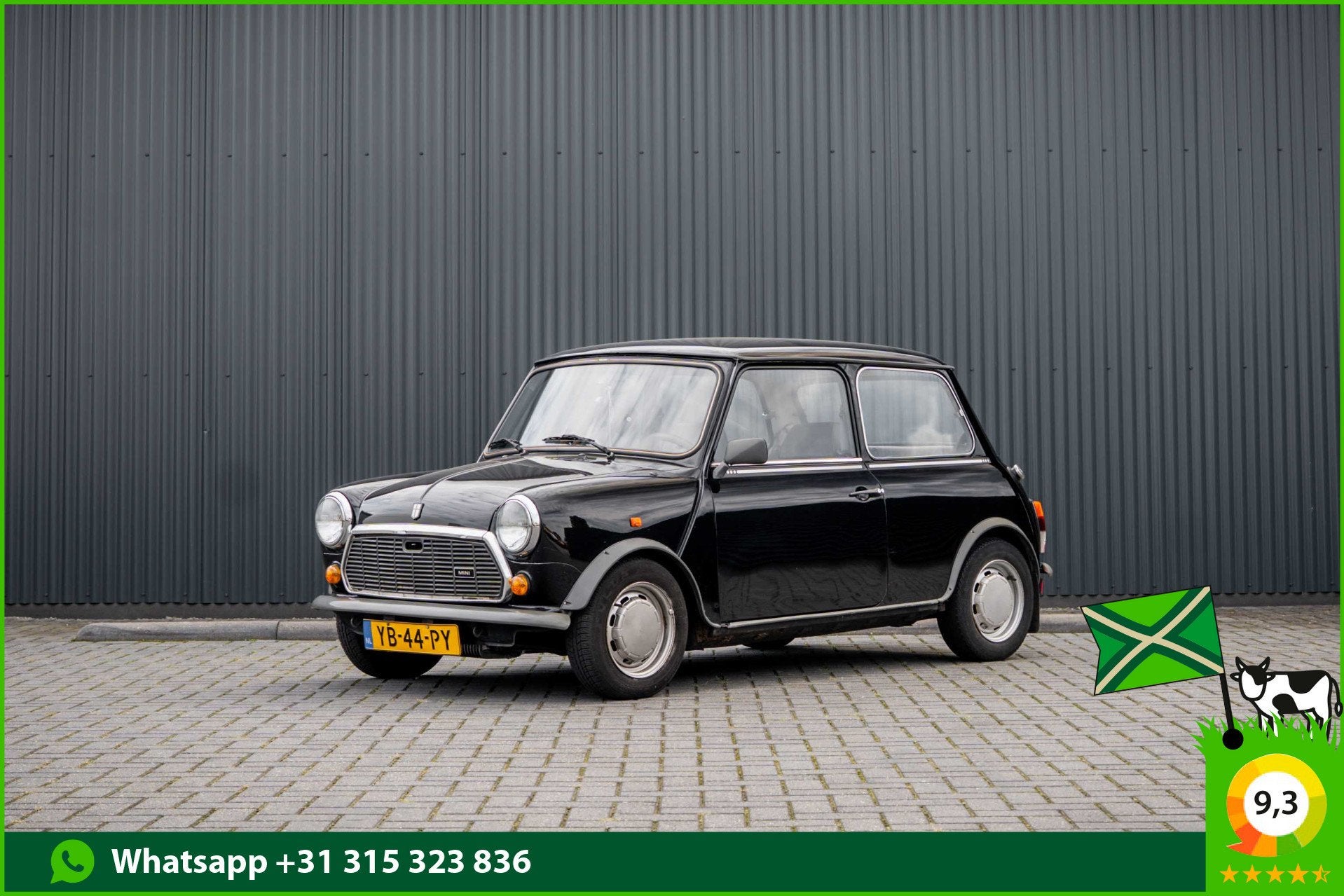 MINI 1000 E K9 | 4-Zits (bj 1990), Auto's, Oldtimers, Voorwielaandrijving, Lederen bekleding, Leder en Stof, Zwart