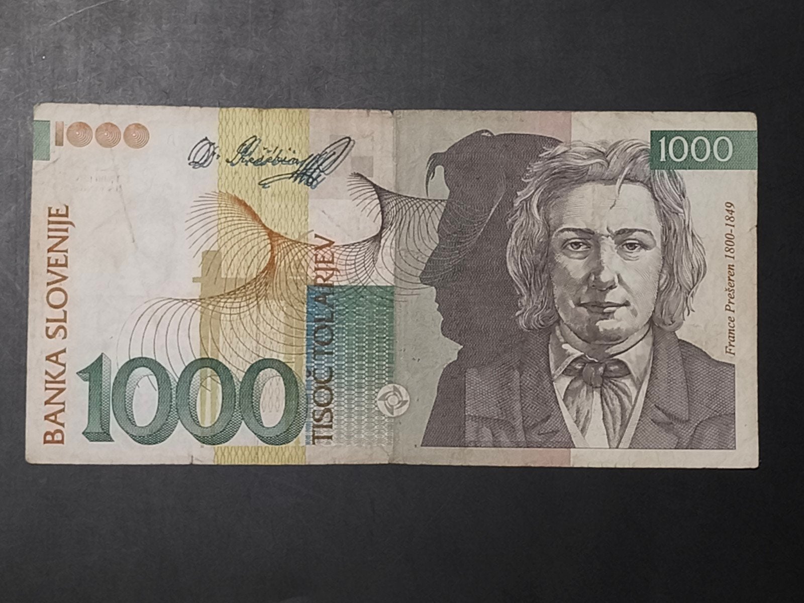 Slovenia 1000 tolarjev 1992 VF, Ophalen of Verzenden, Overige landen