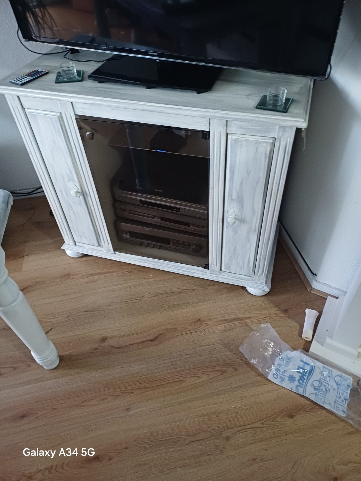 tv kast draaibaar blad, Ophalen, Vrijstaande haard, Elektrische haard