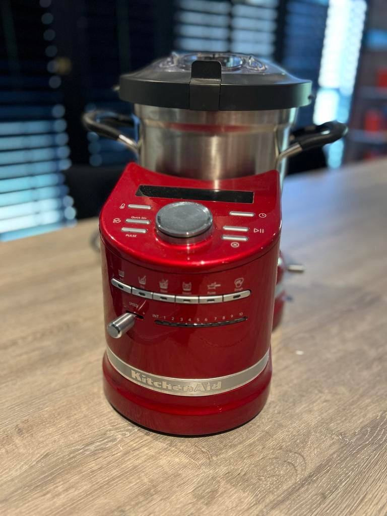 KitchenAid Cookprocessor dubbele set accessoires, Witgoed en Apparatuur, Keukenmixers, Zo goed als nieuw, 4 liter of meer, 3 snelheden of meer