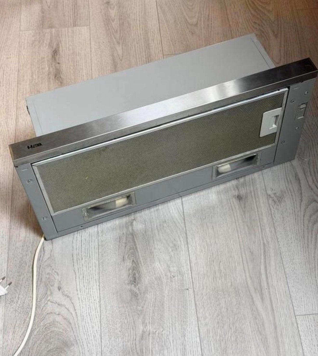 ETNA AV560RVS - Vlakscherm uitschuifbare afzuigkap - 60 cm, Gebruikt, Ophalen of Verzenden, H, H