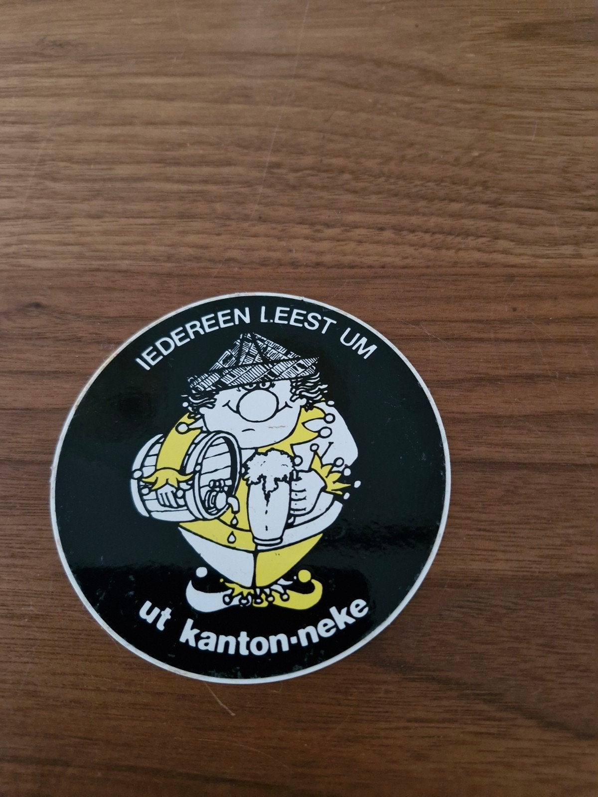 11444 Vintage Sticker: Iedereen Leest Ut Kanton-Neke, Ophalen of Verzenden, Gebruikt, Overige typen