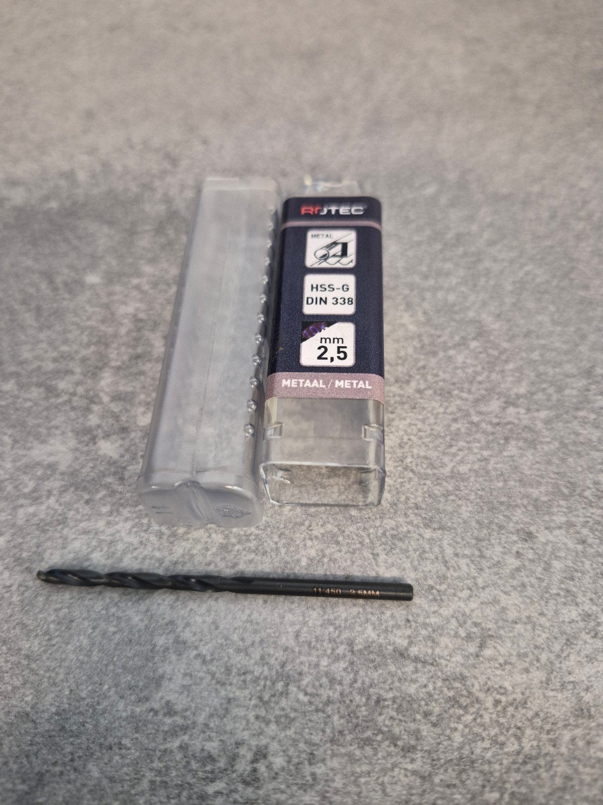 Nieuwe RijsTec Metaalboor HSS-G DIN 338 - 2,5 mm, Ophalen of Verzenden, Nieuw, Overige typen