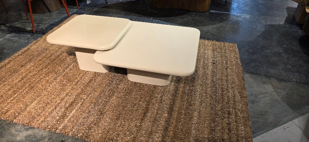 Vierkant Salontafel Siminto 80 & 60 cm Beige | Zomerpakker