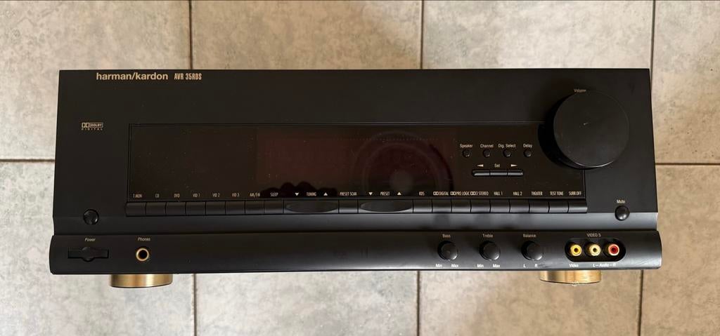 Harman/Kardon AVR 35 RDS AV Receiver - Dolby Digital, Overige merken, Gebruikt, Ophalen of Verzenden, 60 tot 120 watt