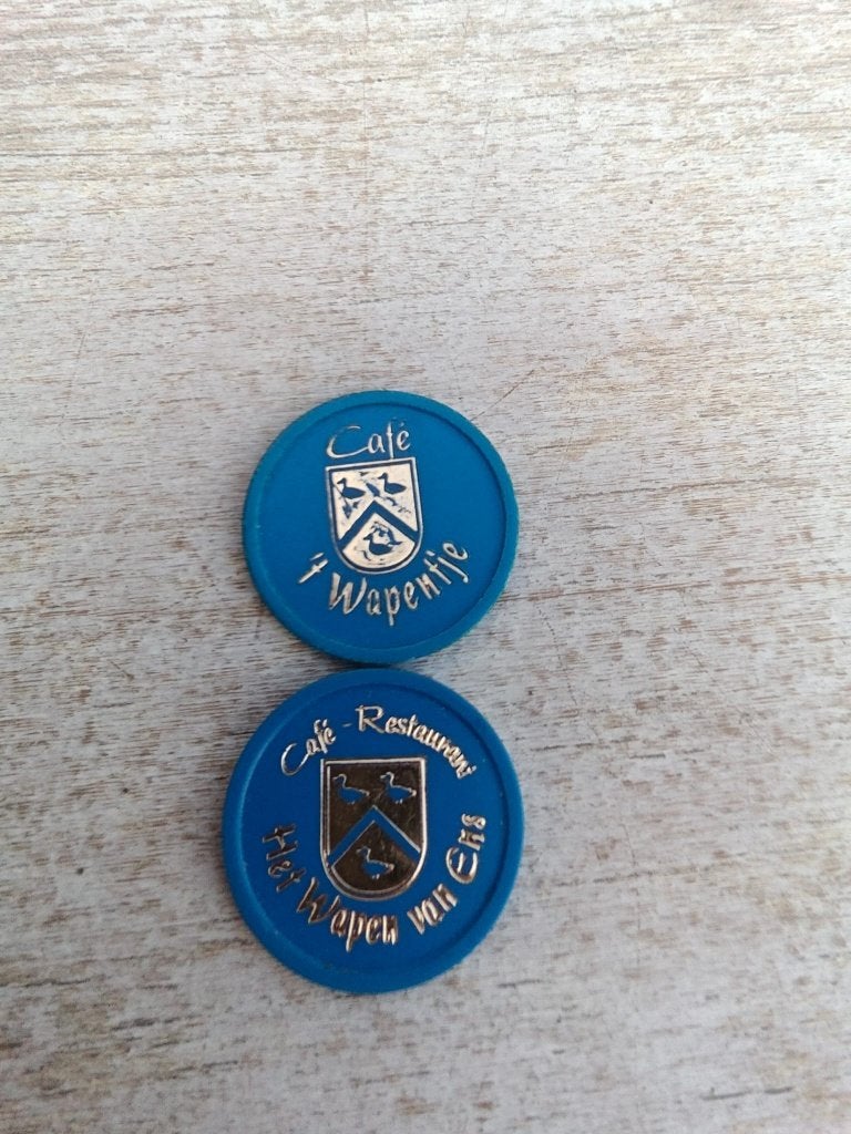 7800 Consumptiemunten blauw, Ophalen of Verzenden, Zo goed als nieuw, Versiering, Overige