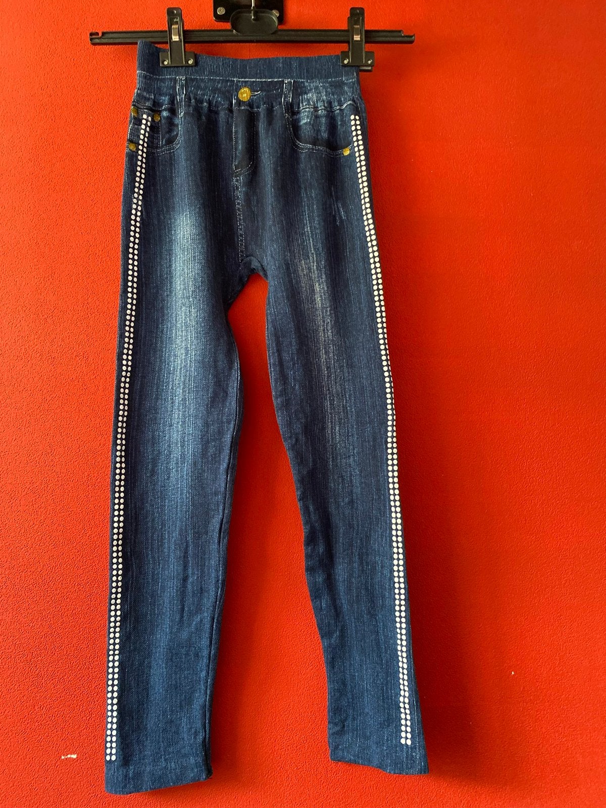 Legging in spijkerbroeklook maat M. NIEUW, Kleding | Dames, Leggings, Maillots en Panty's, Legging, Blauw, Nieuw, Maat 40/42 (M)