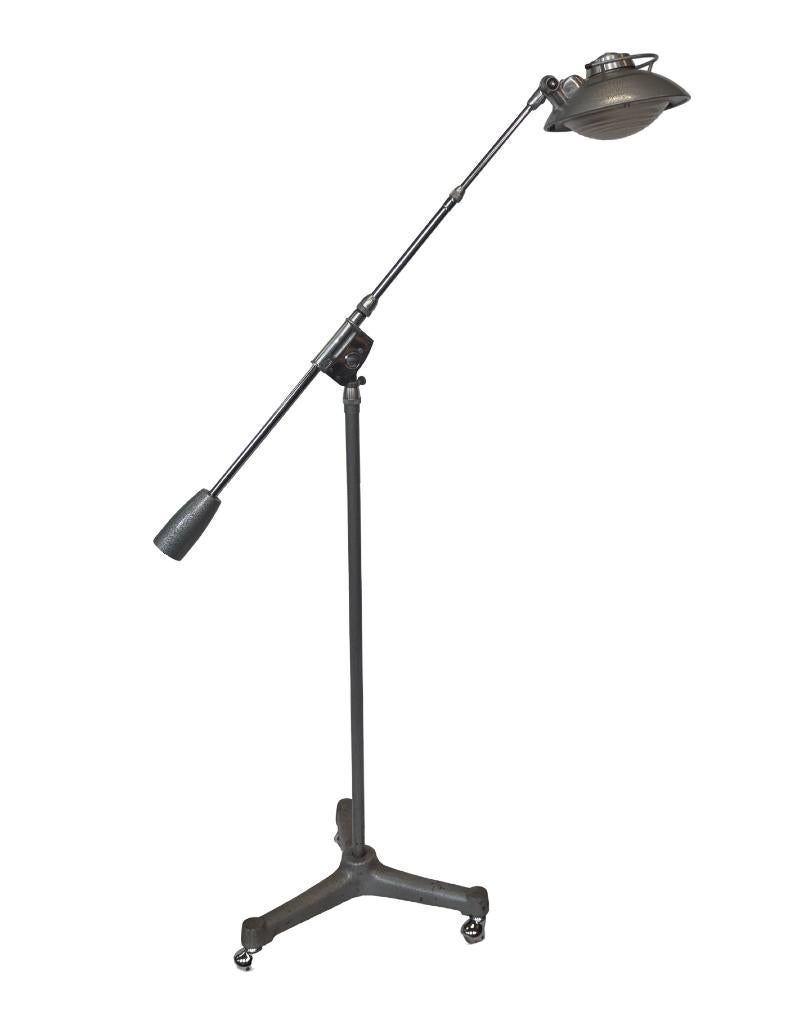 Vintage Solere vloerlamp op wieltjes Ferdinand Solère, Ophalen, Gebruikt, Solere, Metaal