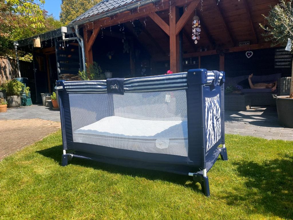 Babidéal Reisbed met matras - Zo goed als nieuw, Ophalen, Zo goed als nieuw