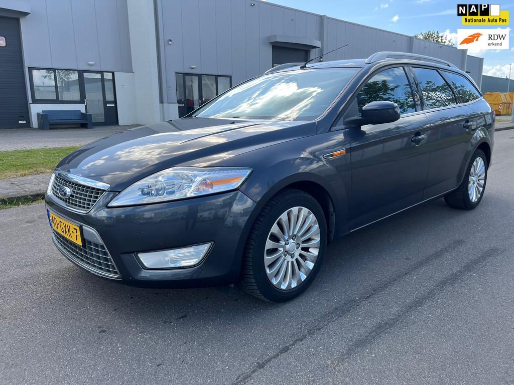 Ford Mondeo Wagon 2.0-16V Titanium bj 2008apk gekeurd, Auto's, Gebruikt, Zwart, Mondeo, Leder en Stof