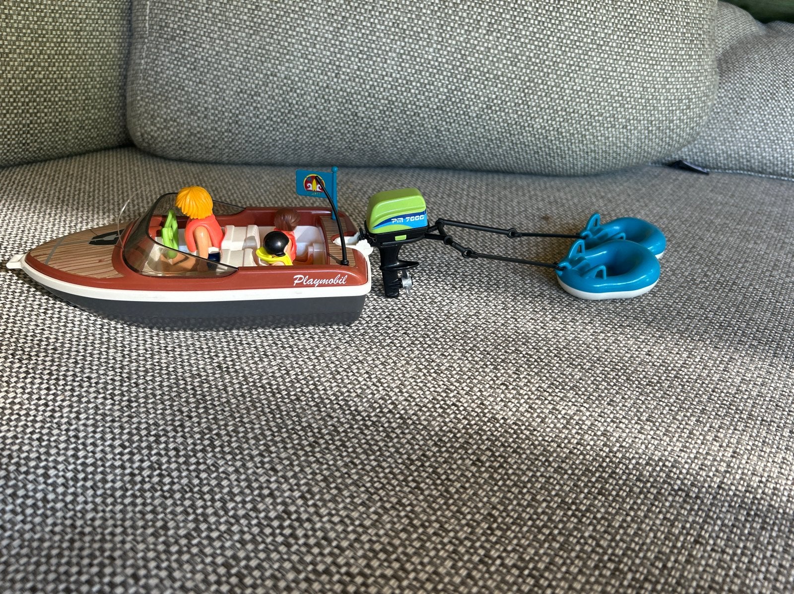 Playmobil Speedboot Set 70091 met Familie Fun, Complete set, Zo goed als nieuw, Boot/Schip, Family fun