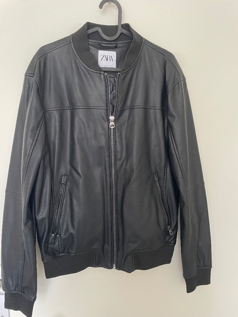 Heren jas voor nazomer, Ophalen, Maat 48/50 (M), Zwart, Nieuw