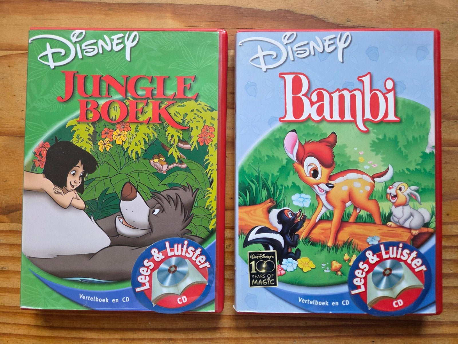Disney Lees & Luister CD Boeken: Jungle Boek & Bambi, Ophalen of Verzenden