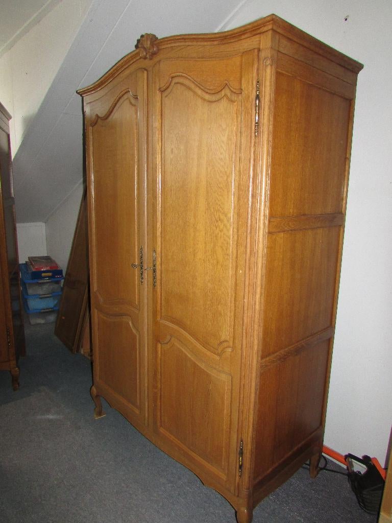 Barok eiken kinderkast linnenkast queen anne stijl 350,00, Gebruikt, Kast, 50 tot 70 cm, 105 cm of meer