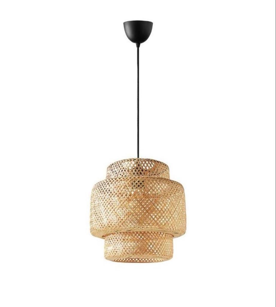 Rotan hanglamp in perfecte conditie, Huis en Inrichting, Lampen | Hanglampen, Ophalen, Zo goed als nieuw, Minder dan 50 cm
