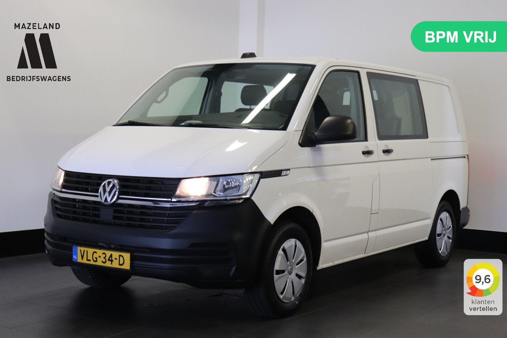 Volkswagen Transporter 2.0 TDI 150PK Automaat Dubbele Cabine, Auto's, Voorwielaandrijving, Gebruikt, 4 cilinders, 150 pk