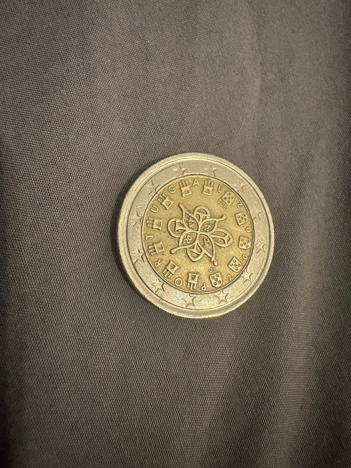 Zeldzame Portugese 2 Euro Munt 2002, Postzegels en Munten, Ophalen of Verzenden, Portugal, 2 euro, Losse munt
