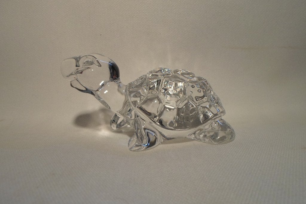 Schildpad Kristal Bohemia, Antiek en Kunst, Antiek | Glas en Kristal, Ophalen of Verzenden