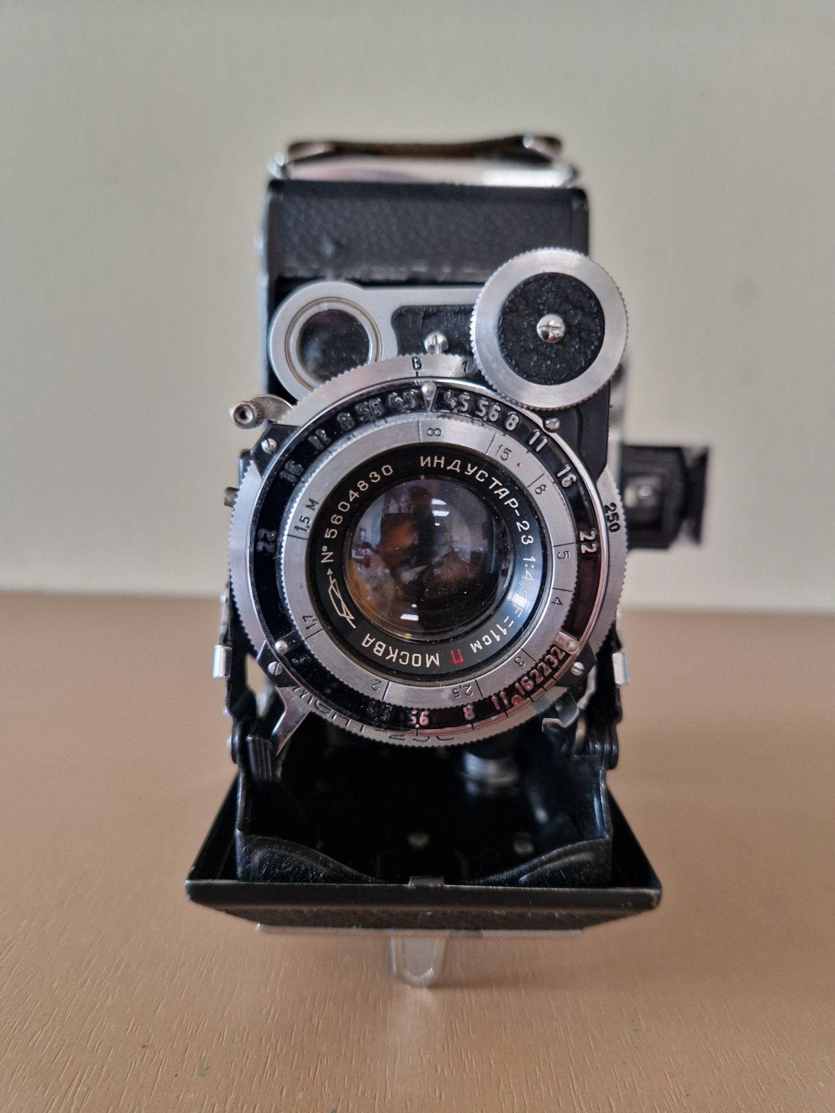 Vintage Moskva 4 Vouwcamera met Industar-23 lens, Ophalen of Verzenden