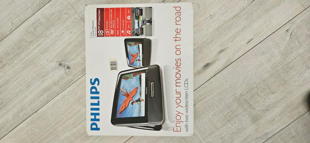 Philips Draagbare DVD-speler met dubbel scherm, Dvd-speler, Philips, Draagbaar, Ophalen of Verzenden
