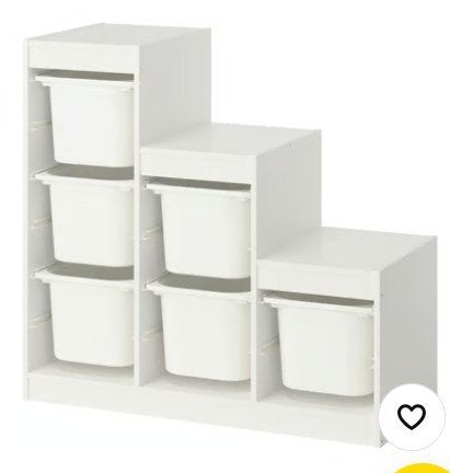 trofast opbergcombinatie 3 x, Ophalen, Gebruikt, Minder dan 150 cm, Minder dan 100 cm