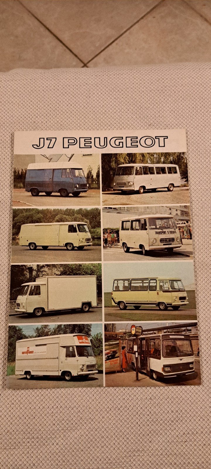 peugeot J7 brochure 1980, Ophalen of Verzenden, Zo goed als nieuw, Peugeot