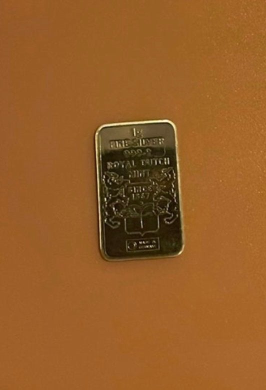 10 Zilveren baartjes Dutch Royal Mint 1 gram 999, Ophalen of Verzenden, Zilver
