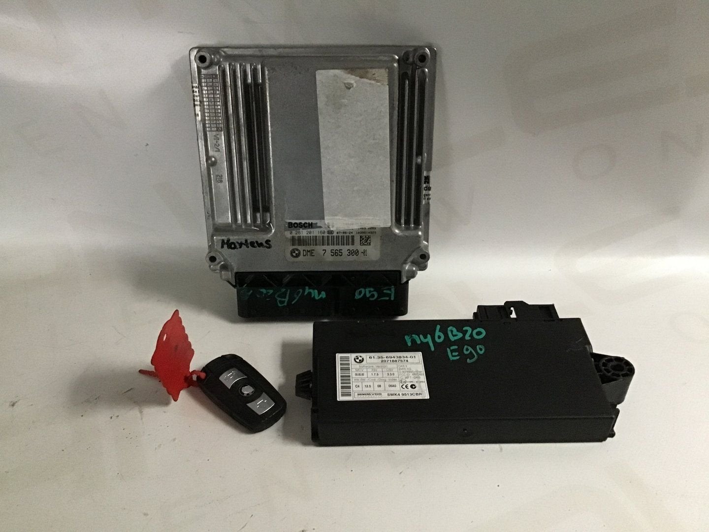 Computer motormanagement set N46B20B BMW E90 DME 7565300, Gebruikt, -, -, Ophalen of Verzenden