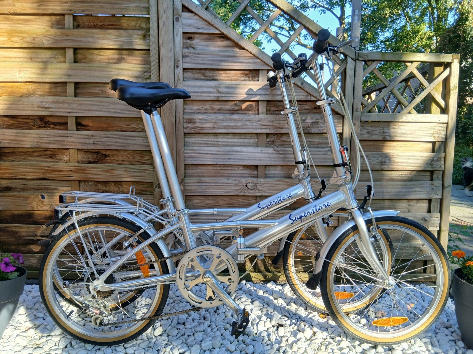 Prachtige set aluminium vouwfietsen van SuperStore., Ophalen, 20 inch of meer, Versnellingen, Zo goed als nieuw