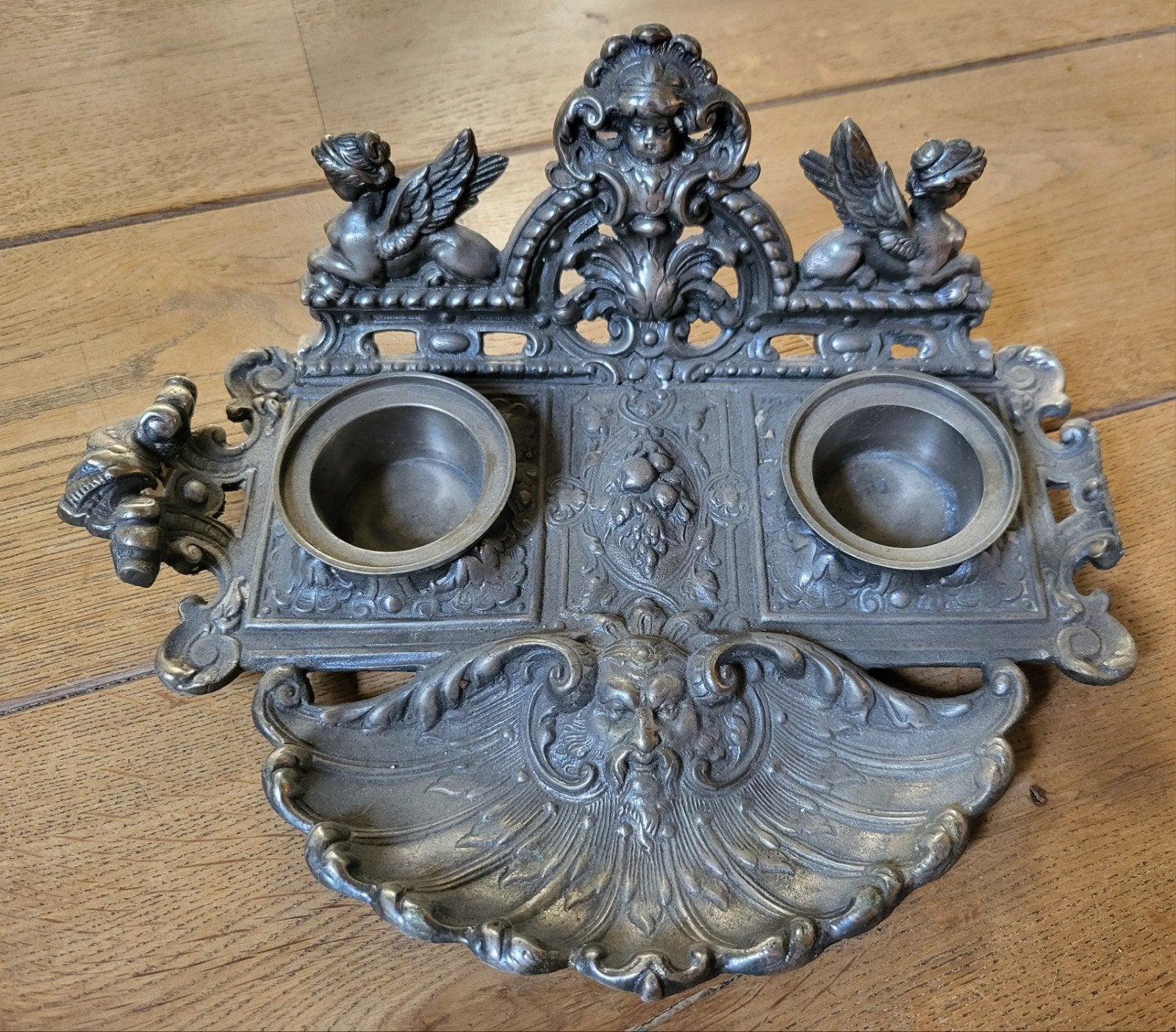 Antiek Frans Art Nouveau Inktstel (Opknapper), Antiek en Kunst, Ophalen of Verzenden
