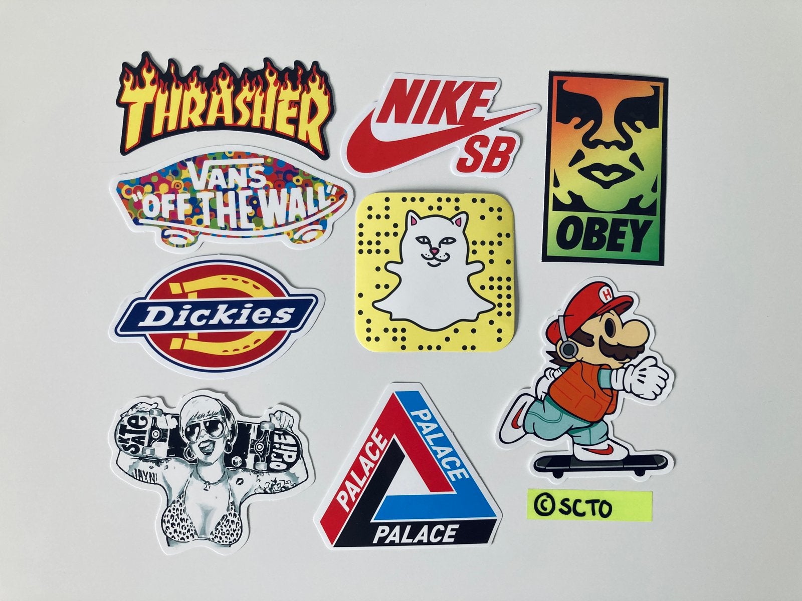 Stickers skate Thrasher Vans NikeSB Obey Dickies DIY laptop, Ophalen of Verzenden, Nieuw, Overige typen
