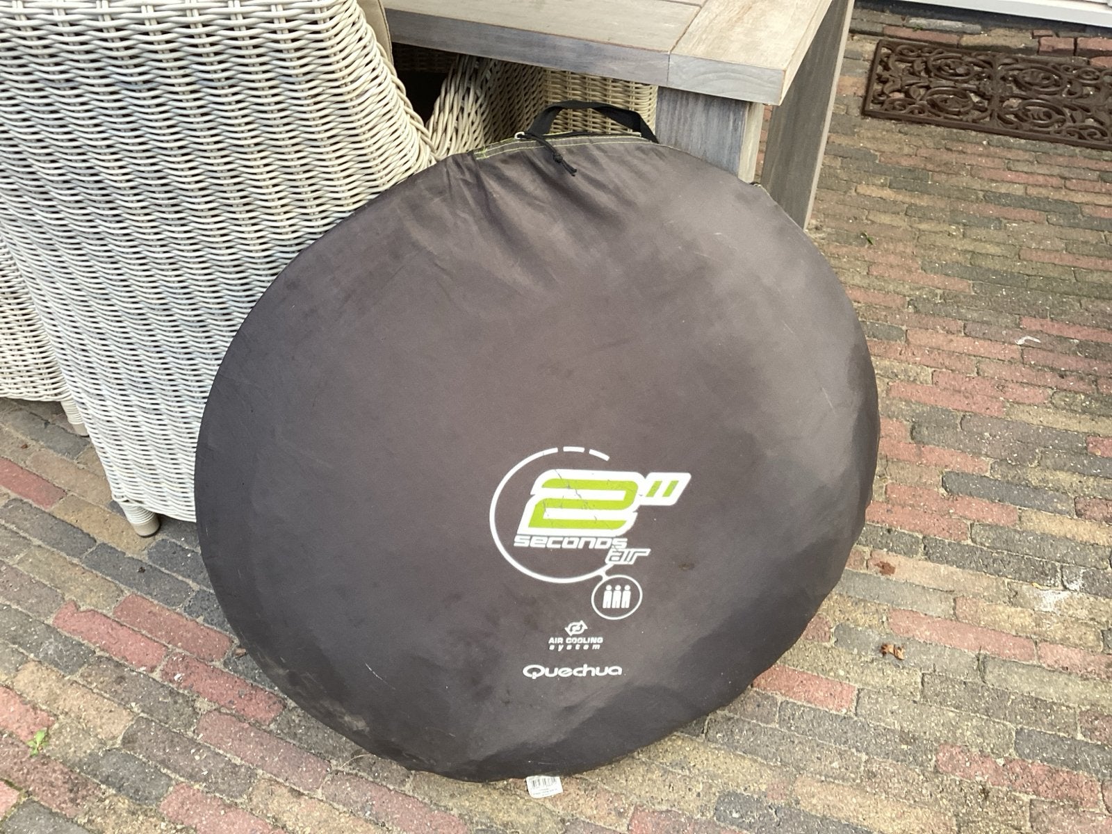 Quechua 2 Seconds Air Tent - Snel opzetbaar -3 persoons, Ophalen, Gebruikt, Tot en met 2