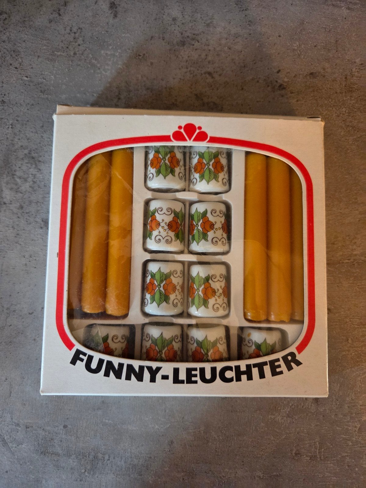 Funny-Leuchter 10x houder en kaarsjes mini kandelaars, Huis en Inrichting, Woonaccessoires | Kandelaars en Kaarsen, Ophalen of Verzenden