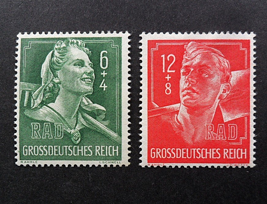 Historie 3erijk: WOII serie Reichsarbeitsdienst R.A.D. 1944, Ophalen of Verzenden, Duitsland, Overige typen