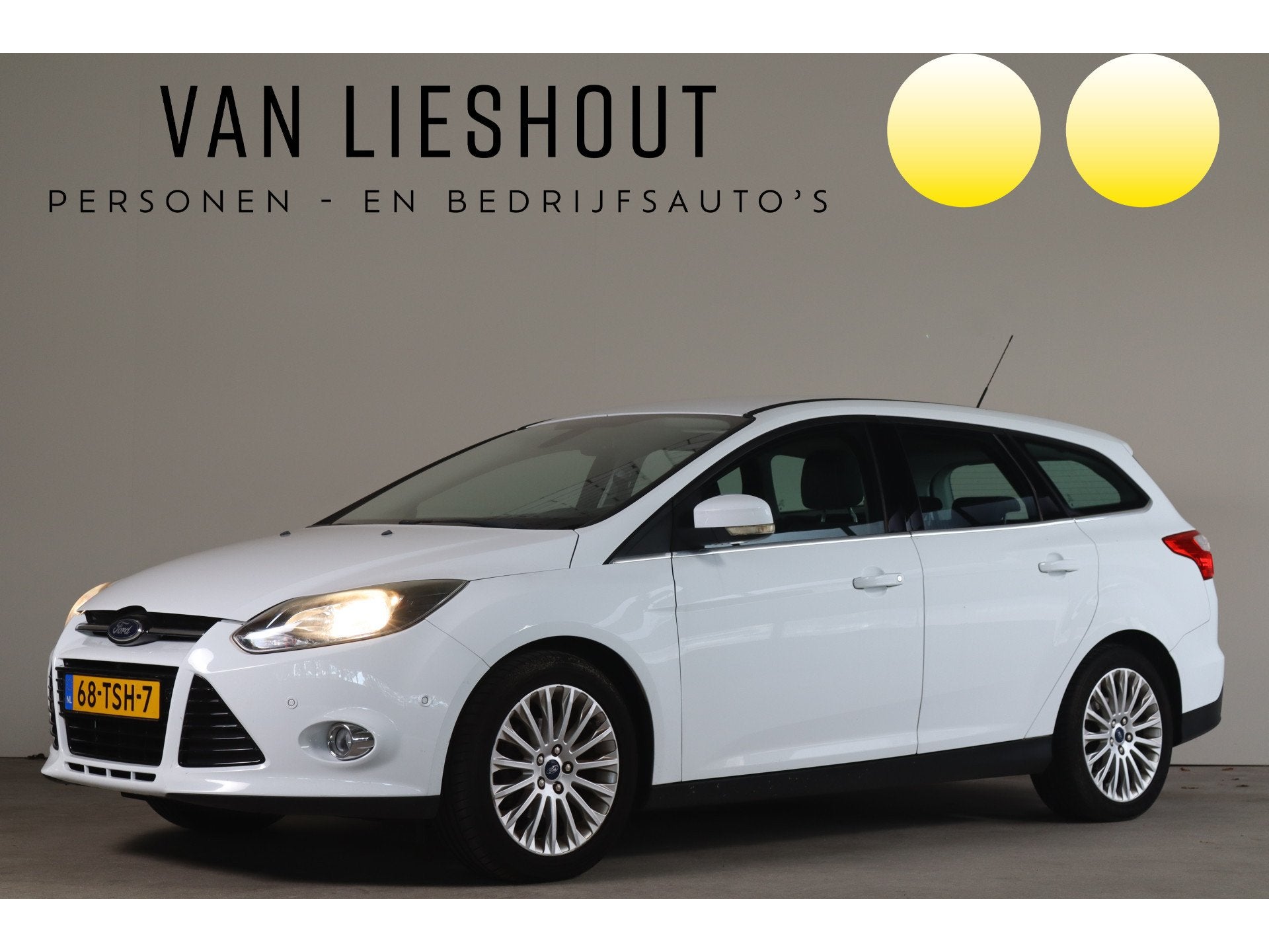 Ford FOCUS Wagon 1.6 TI-VCT Lease Titanium - NL Auto! Parkse, Auto's, Stof, Gebruikt, 4 cilinders, Wit